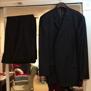 Joseph Abboud Nordstrom navy pinstripe suit 46R